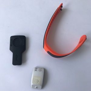 Orange Fitness Tracker Watch